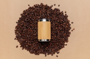 Logo trade advertising products picture of: Bamboo coffee to go tumbler