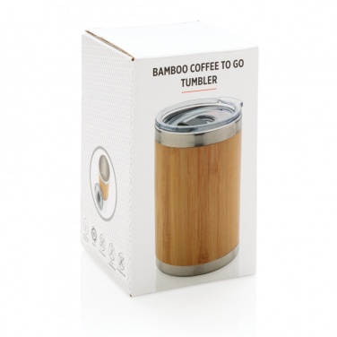 Logotrade corporate gift image of: Bamboo coffee to go tumbler