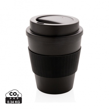 Logo trade promotional giveaways image of: Reusable Coffee cup with screw lid 350ml