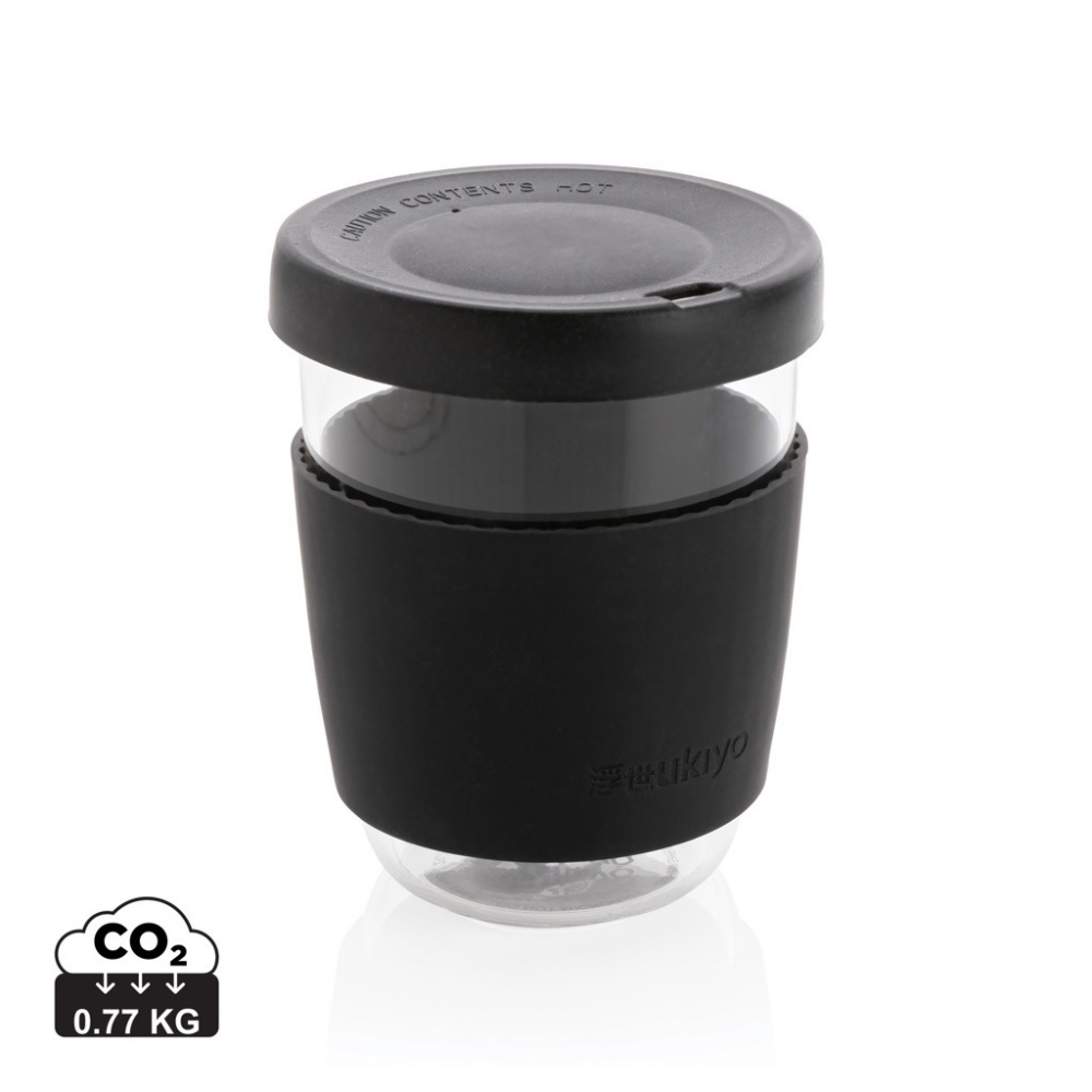 Logotrade promotional giveaway picture of: Ukiyo borosilicate glass with silicone lid and sleeve