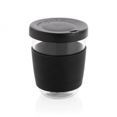 Logo trade business gift photo of: Ukiyo borosilicate glass with silicone lid and sleeve