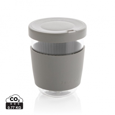 Logo trade promotional merchandise picture of: Ukiyo borosilicate glass with silicone lid and sleeve