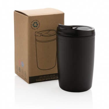 Logotrade corporate gift image of: GRS Recycled PP tumbler with flip lid