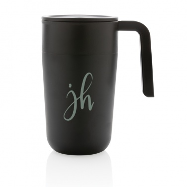 Logo trade promotional giveaways image of: GRS Recycled PP and SS mug with handle