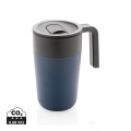 GRS Recycled PP and SS mug with handle, navy