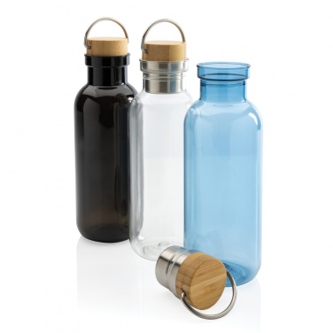 Logo trade corporate gifts image of: RCS RPET bottle with bamboo lid and handle