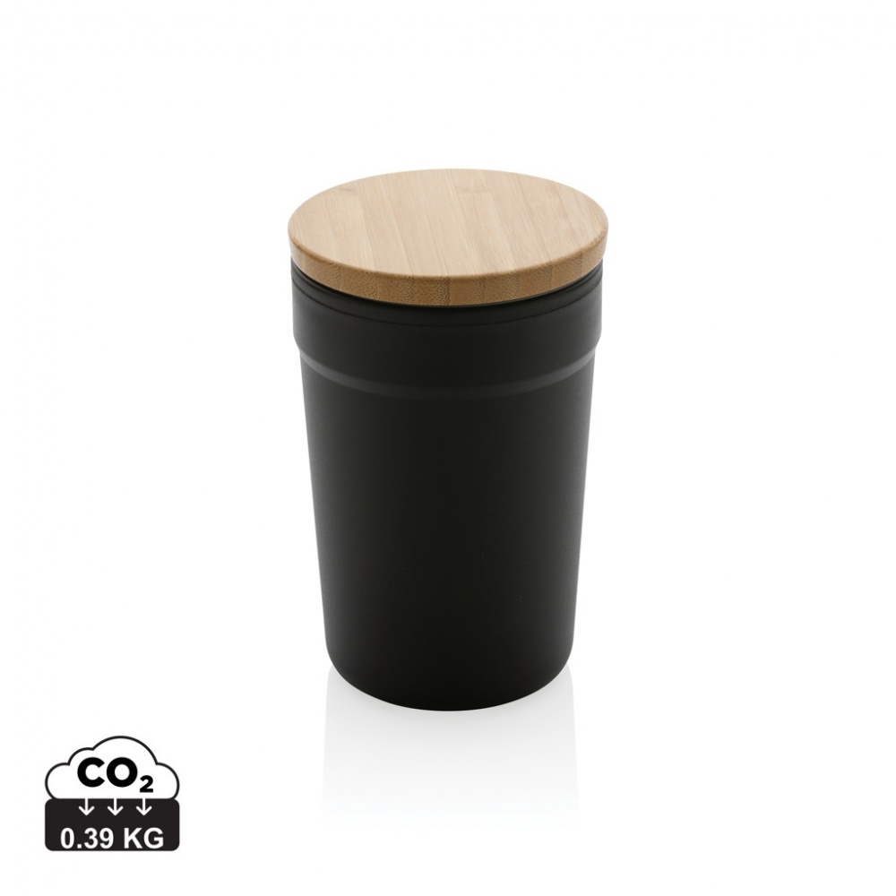 Logo trade promotional merchandise image of: GRS certified recycled PP mug with bamboo lid