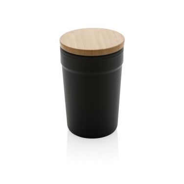 Logo trade promotional merchandise photo of: GRS certified recycled PP mug with bamboo lid