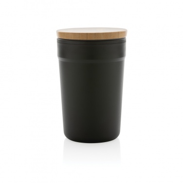 Logo trade promotional item photo of: GRS certified recycled PP mug with bamboo lid