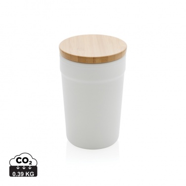 Logo trade promotional products picture of: GRS certified recycled PP mug with bamboo lid