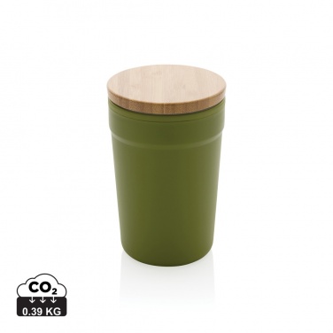 Logotrade advertising product image of: GRS certified recycled PP mug with bamboo lid