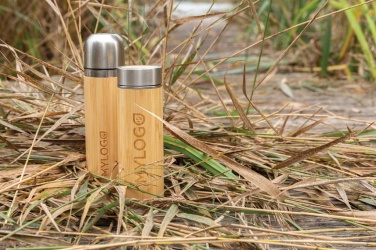 Logo trade corporate gift photo of: Bamboo vacuum travel flask