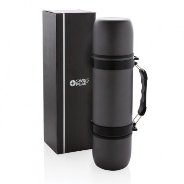 Logo trade promotional products image of: Vacuum flask with 2 cups