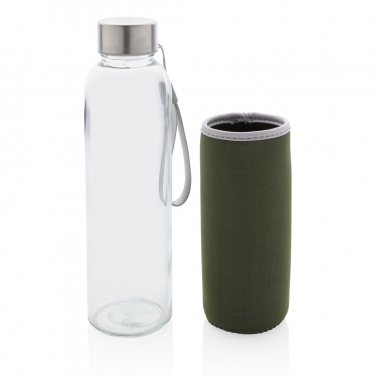 Logo trade business gift photo of: Glass bottle with neoprene sleeve