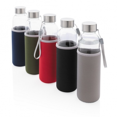 Logo trade promotional items picture of: Glass bottle with neoprene sleeve