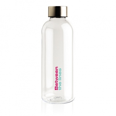 Logo trade corporate gifts image of: Leakproof water bottle with metallic lid