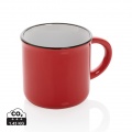 Vintage ceramic mug 280ml, red