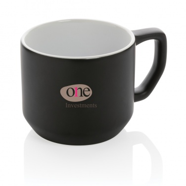 Logo trade promotional products image of: Ceramic modern mug 350ml