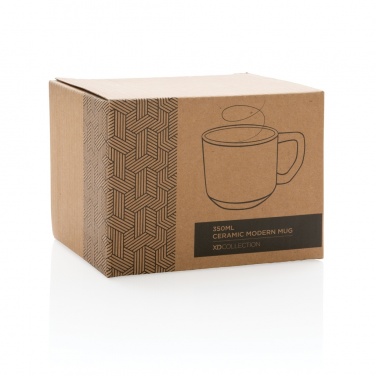 Logo trade promotional items image of: Ceramic modern mug 350ml