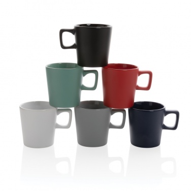 Logo trade promotional giveaways picture of: Ceramic modern coffee mug 300ml