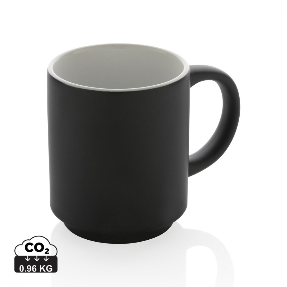 Logo trade promotional giveaway photo of: Ceramic stackable mug 180ml