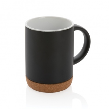 Logo trade business gifts image of: Ceramic mug with cork base 280ml