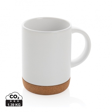 Logo trade promotional product photo of: Ceramic mug with cork base 280ml