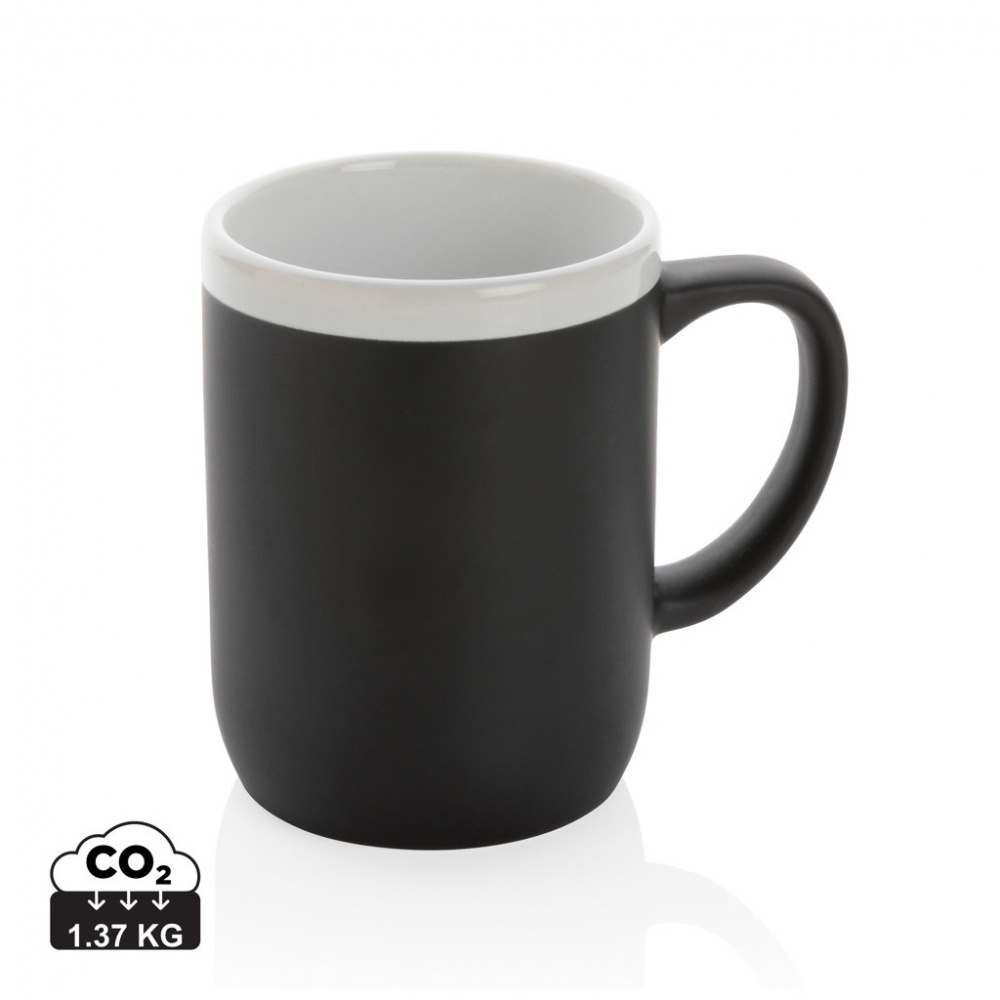 Logo trade corporate gift photo of: Ceramic mug with white rim 300ml