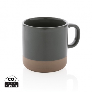 Logo trade promotional items image of: Glazed ceramic mug 360ml