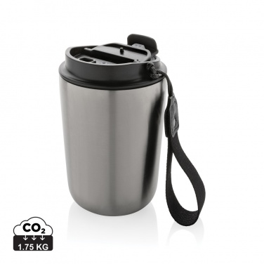 Logotrade promotional product image of: Cuppa RCS re-steel vacuum tumbler with lanyard