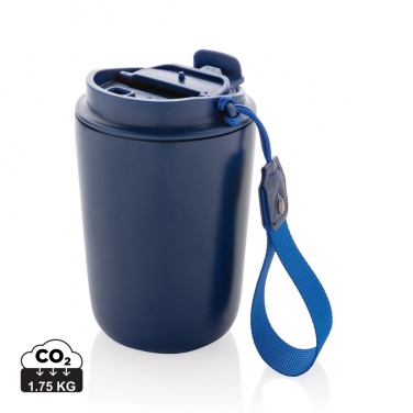 Logotrade promotional item image of: Cuppa RCS re-steel vacuum tumbler with lanyard