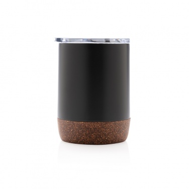 Logo trade promotional giveaways picture of: RCS Re-steel cork small vacuum coffee mug