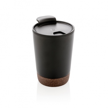 Logo trade corporate gift photo of: GRS RPP stainless steel cork coffee tumbler