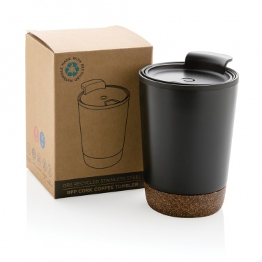 Logotrade advertising products photo of: GRS RPP stainless steel cork coffee tumbler