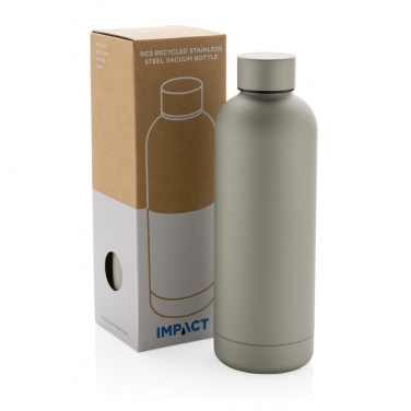 Logo trade corporate gifts image of: RCS Recycled stainless steel Impact vacuum bottle