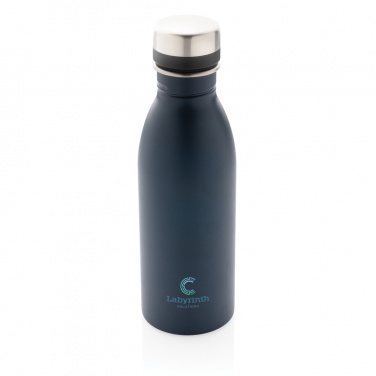 Logo trade promotional giveaways picture of: RCS Recycled stainless steel deluxe water bottle