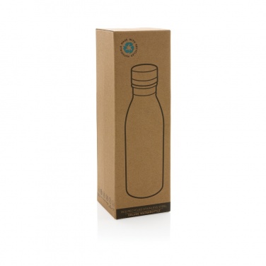 Logo trade promotional merchandise photo of: RCS Recycled stainless steel deluxe water bottle