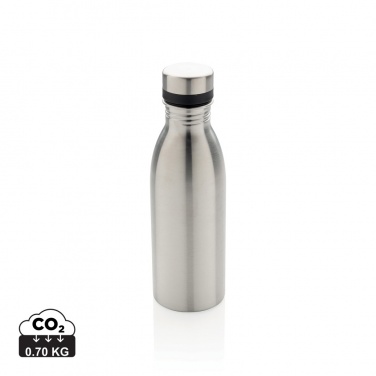 Logo trade promotional merchandise image of: RCS Recycled stainless steel deluxe water bottle