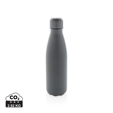 Logo trade business gifts image of: Solid colour vacuum stainless steel bottle 500 ml