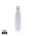 Solid colour vacuum stainless steel bottle 500 ml, white