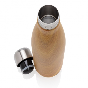 Logotrade promotional product picture of: Vacuum insulated stainless steel bottle with wood print