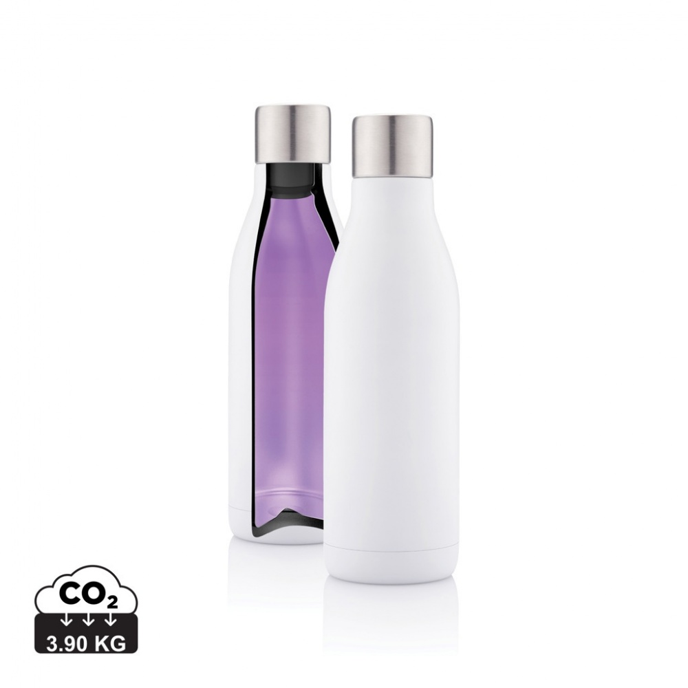 Logotrade promotional product image of: UV-C steriliser vacuum stainless steel bottle