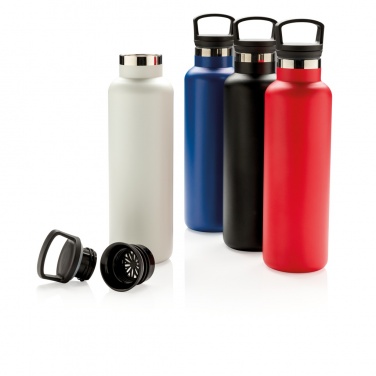 Logo trade promotional giveaways image of: Vacuum insulated leak proof standard mouth bottle