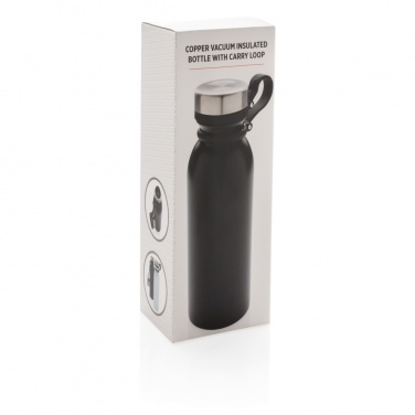 Logotrade promotional products photo of: Copper vacuum insulated bottle with carry loop