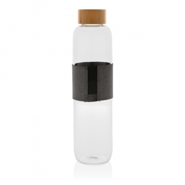 Logotrade promotional giveaway picture of: Impact borosilicate glass bottle with bamboo lid