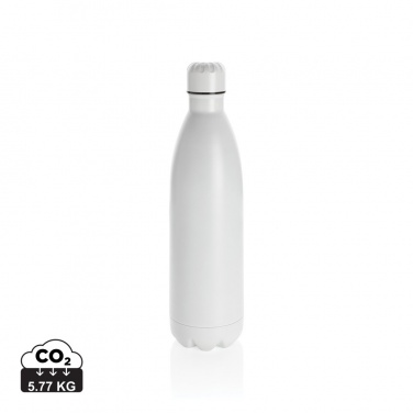 Logo trade promotional giveaways picture of: Solid colour vacuum stainless steel bottle 1L