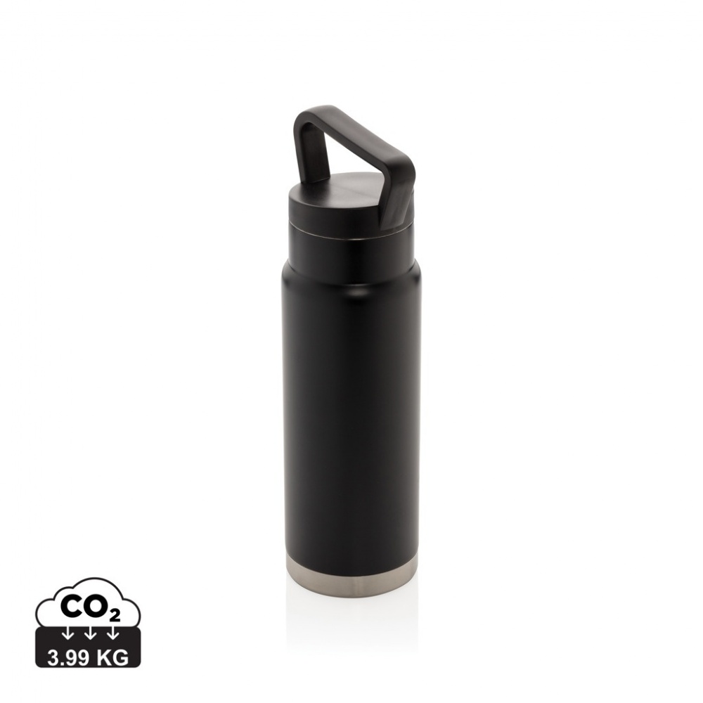 Logo trade advertising products image of: Leakproof vacuum on-the-go bottle with handle