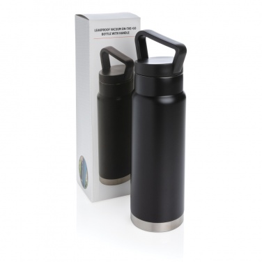 Logo trade corporate gift photo of: Leakproof vacuum on-the-go bottle with handle