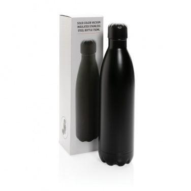 Logo trade promotional giveaway photo of: Solid colour vacuum stainless steel bottle 750ml