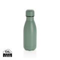 Solid colour vacuum stainless steel bottle 260ml, green